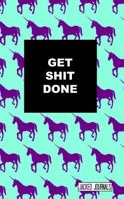 Read Online Jacked Journals: Bullet Grid Journal - Original, Get Shit Done, Unicorn - 185 Dot Grid Pages, 5 X 8, Professionally Designed (Blue & Purple) -  file in ePub