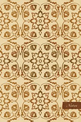 Download Notes: 6x9 Ruled Lined Notebook - Round Spiral Curve Cross Vine Frame Flower - Retro Brown Worn Out Vintage Seamless Pattern Cover. Matte Softcover and Cream Interior Papers. -  | ePub