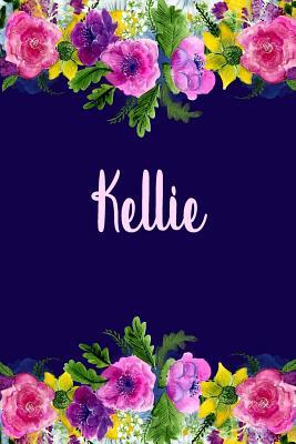 Read Online Kellie: Personalized Name Pink Floral Design Matte Soft Cover Notebook Journal to Write In. 120 Blank Lined Pages -  file in ePub