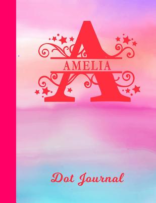 Download Amelia Dot Journal: Letter A Personalized First Name Personal Dotted Bullet Grid Writing Notebook - Glossy Pink & Blue Watercolor Effect Cover - Daily Diaries for Journalists & Writers for Note Taking & Drawing -  file in ePub