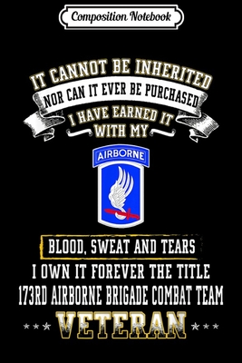 Download Composition Notebook: 173rd Airborne Brigade Combat Team Veteran Journal/Notebook Blank Lined Ruled 6x9 100 Pages - Adele Geiger-Henke file in PDF