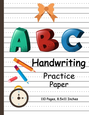 Read Online Handwriting Practice Paper-ABC kids: Handwriting Practice Paper for Kids with Dotted Lined Sheets for K-3 Students, 100 pages, 8.5x11 inches -  file in ePub